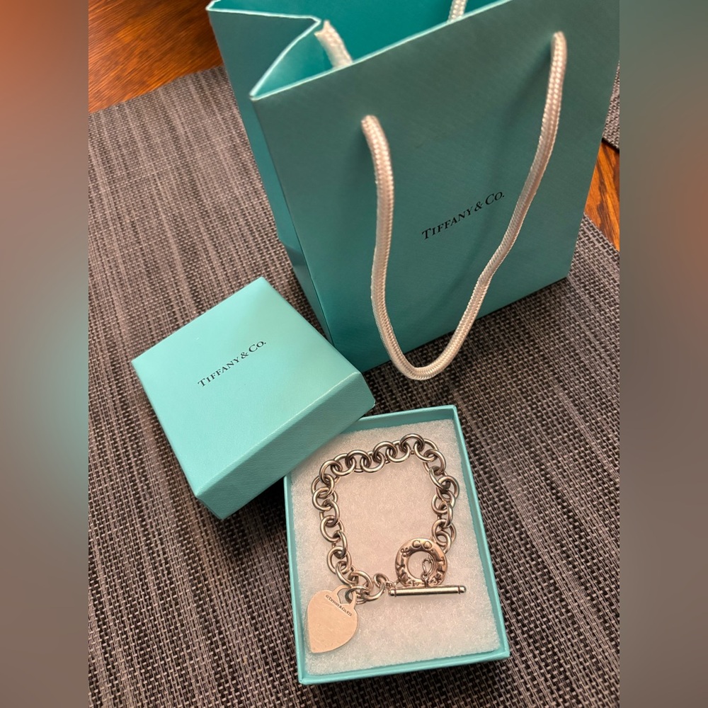 Tiffany silver toggle heart bracelet - Picture 5 of 5